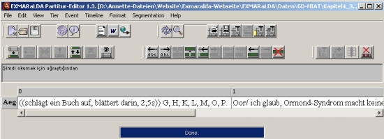 EXMARaLDA Partitur-Editor