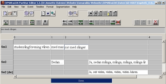 EXMARaLDA Partitur-Editor